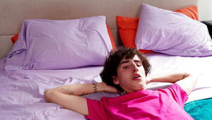 MILF with humongous breasts plays with a zesty ebony