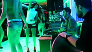 Scorching turkish honeys Dancing in nightclub