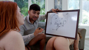 Madison Morgan, Leana Lovings & Max Fills fuck in 3some