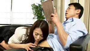 Japanese secretary Aoi Mizuno asks her boss for a promotion