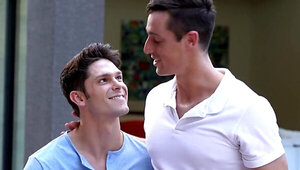 Ass eating before sticking his girthy schlong in his bum