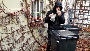 Dumpster diving couple ruined by a really kinky mofo