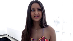 Naughty teen Eliza Ibarra fucks her tutor after school