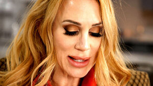 Sarah Jessie letting Lucas Frost tie her up and finger her