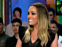 anna simon mouth full of cum on live tv