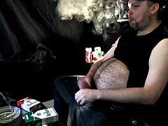 Bella grossa formosa, Masturbazione, Fumando   smoking