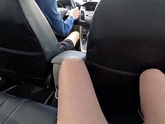 Unprotected sex with a taxi driver. I took off my panties in the back seat