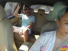 Brunette Cabbie Fucked in Car Trunk