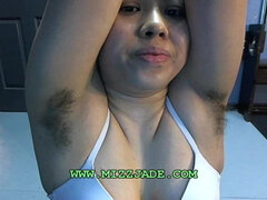 Asian Goddess has Sweaty, Smelly, Hairy Armpits