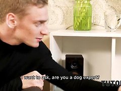 Luxurious English tutor enjoys spontaneous sex with impudent client