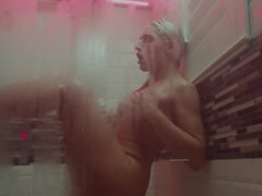 Cul, Noire, Blonde, Fétiche, Embrassement, Fille latino, Tatouage, Adolescente