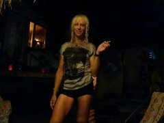Alexa Cosmic in Sauna... Wetlook Posing and Dancing... and Nice Photos...