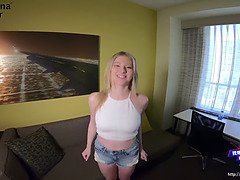 Melody Marks Back at BananaFever Flashing Her Perfect Tits and Taking on Huge Loads From Asian Guy - BananaFever AMWF