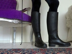 Wellington's Mistress - Cum on my rubber boots