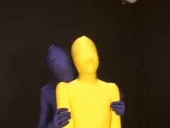 yellow zentai