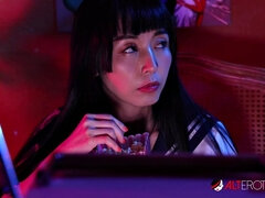 Leie, In den arsch, Asiatisch, Dildo, Nahrung, Milf, Socken, Tätowierung