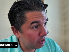 Natasha Nice's Stepson Takes Advantage of Her Perfect Natural Tits