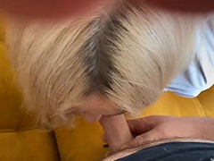 Bbw stor vacker kvinna, Blondin, Avsugning, Otrohet, Creampie, Hardcore, Mogen, Milf