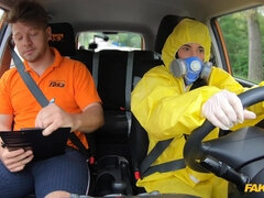 Take Off My Hazmat Suit And Screw Me 1 - Fake Driving School