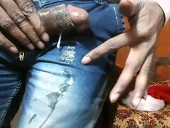 Asiatisch, Spermaladung, Handjob, Selbstgemacht, Indisch, Masturbation, Solo