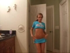 18yr old teenager chloe undressing and dancing nude