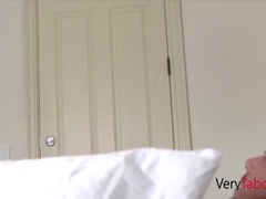 Stepmom Crystal Rush Gets Surprise Hard Dick from Stepson - Blowjob & Riding