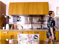 18 let, Blondýna, Hardcore, Hd, Krátké vlasy, Syn, Punčochy, Kozičky