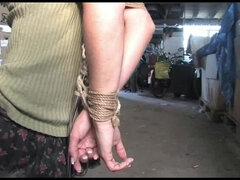 Veronika chair-tied ballgagged tit-grabbed