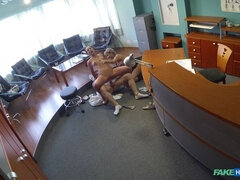 Nurse joins doctors threesome for the first time