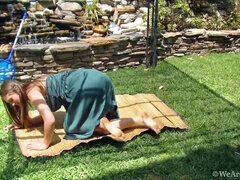 Lindsay's Big Tits Outdoor Adventure with Squirt Finale