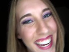 Cadence Lux get pounded & swallows a mouthful of cum pov