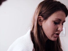 Sad girl Paige Owens seduced into hard fuck