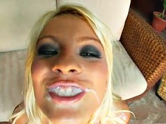 sexy blonde's double penetrated in a rough threesome