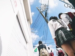 Japanese amateur teens upskirt voyeur hot porn video