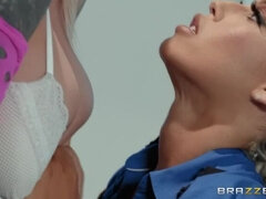 Rumpa, Stor stjärt, Blondin, Klänning, Europeisk, Polis, Fitta, Uniform