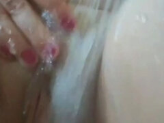 Amatoriale, Bagno, Bella grossa formosa, Masturbazione, Capezzoli