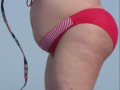 OBESE Pawg Showing Off Her Full On A Beach