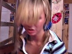 Nana, Blonde, Gode, Masturbation, Solo, Adolescente, Nénés, Jouets