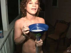 아마추어, 금발의, 흑갈색 머리, 수음, 야외의, 피어싱, 현실, 청소년