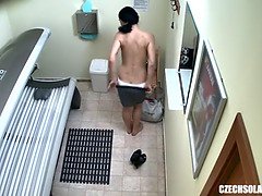 Brunetka, Czeski, Hd, Solarium, Szpieg, Kamerka internetowa