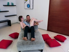 Rit, Fafanje, Rjavolaska, Kurac, Evropska, Dekle drka tiča, Majhen, Joške