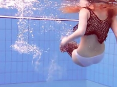 Matrosova hot ginger love hole in the pool