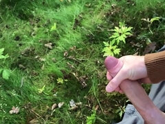 Amatoriale, Grande cazzo, Schizzo di sborra, Masturbazione, All'aperto, Punto di vista pov, Magra, Solo