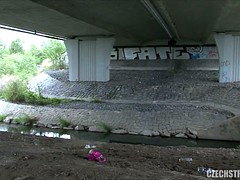 Amateur, Rubia, Coche, Al aire libre, Pov, Público