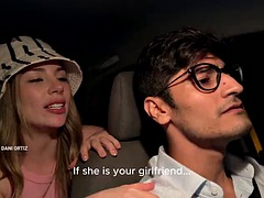 Deflowered by a taxi driver by the hot Dani Ortiz