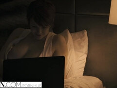 Beautiful Redhead in Stockings Bree Daniels Fucked By Sugar Daddy - erotic hardcore