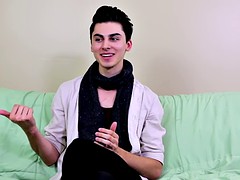 horny twink alex ria stuffs a huge dildo up his tight ass