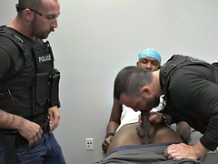 horny gay officers make suspect bang their assholes hard