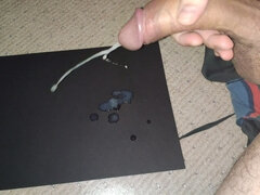 Precum Cum from Hard Curved Dick