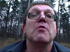 Incredible teen gets a rough fucking outdoors